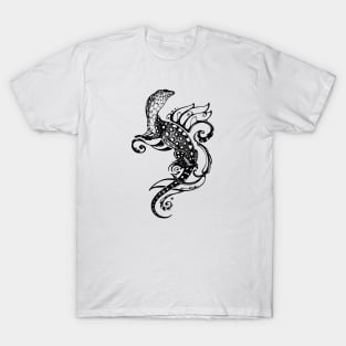 Masterpiece of Nature. Monitor Lizard in tattoo style T-Shirt